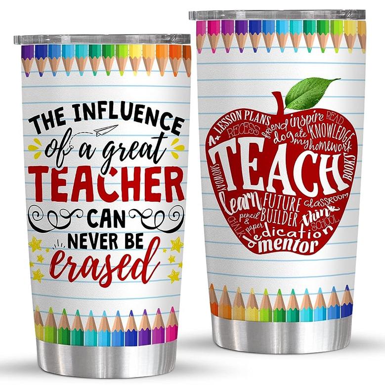 Teachers Day Gifts For Her Him, Teacher Appreciation, Thank You Gifts From Students Double Wall Stainless Steel Vacuum Insulated Tumbler 20oz