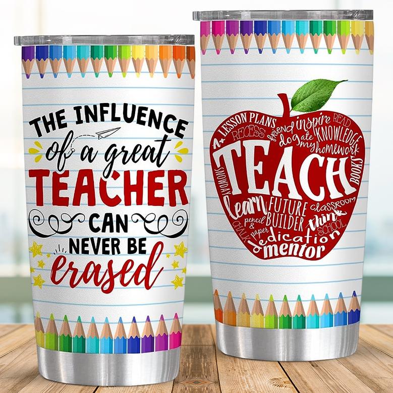 Teachers Day Gifts For Her Him, Teacher Appreciation, Thank You Gifts From Students Double Wall Stainless Steel Vacuum Insulated Tumbler 20oz