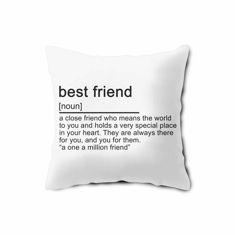 Best Friend Friend Definition Pillow Case