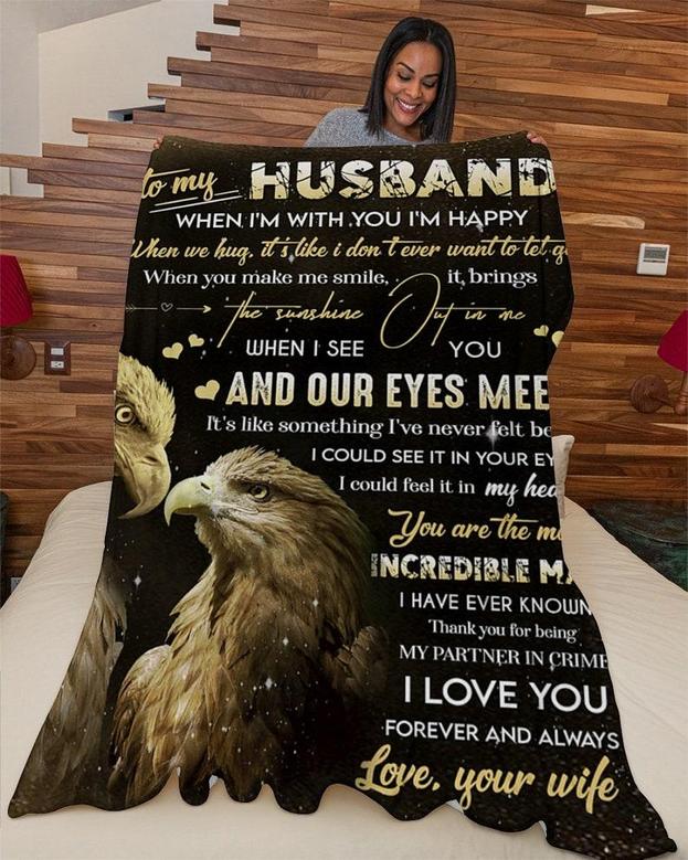 Blanket for husband, Hubby and wifey, Anniversary gifts,Christmas gift, Personalized Fleece Sherpa Blankets,husband and wife, Mr and mrs