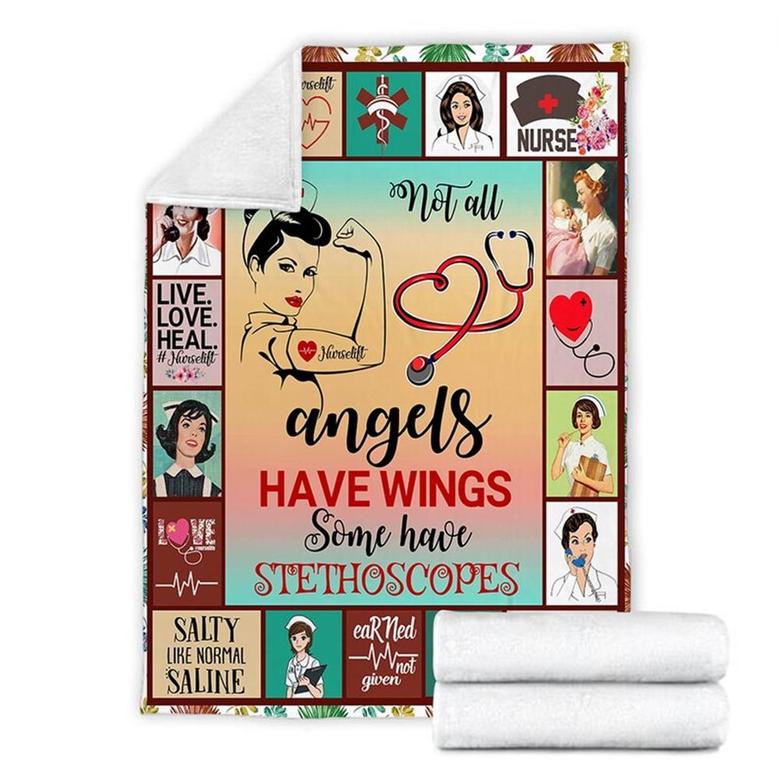 Blanket For Nurse , Women's Day Gifts, Christmas Gift For Mom Nurse , Anniversary Gift, Nurse Blanket