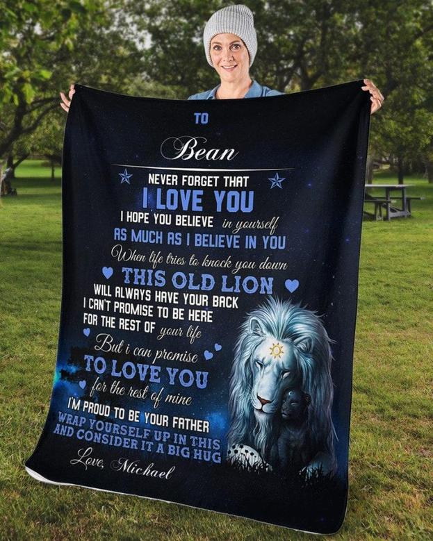 Blankets for son, Custom name blankets, Custom Fleece Sherpa Blankets,Christmas blanket Gifts, size 30"x40", 50"x60, 60"x80", gifts for son