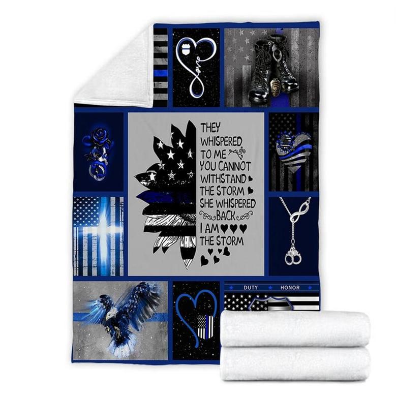 Blue Life Matter Eagle Blanket , Eagle Blanket, Freedom Blanket, Anniversary Gift
