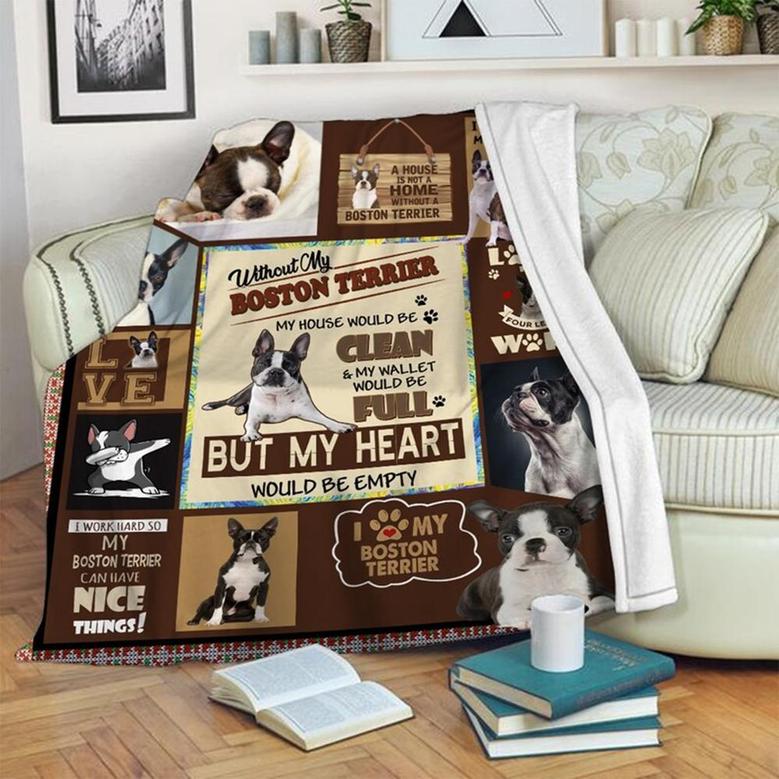 Boston Terrier Blanket, Special Blanket, Anniversary Gift, Christmas Memorial Blanket Gift Friends, Gift For Dog Lover