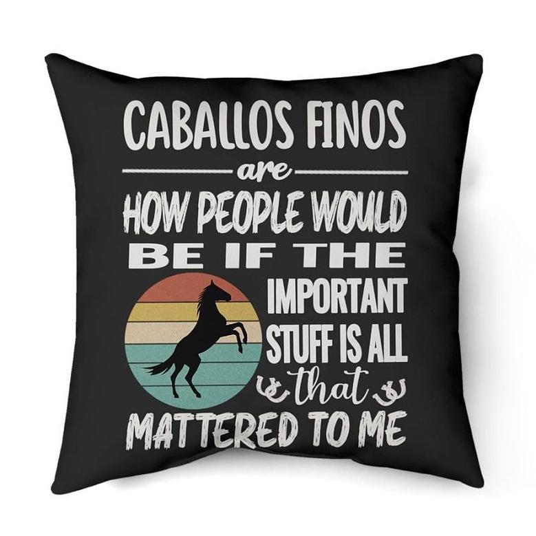 Caballos finos are how people