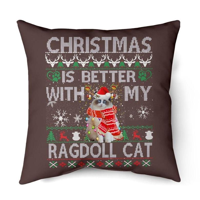 Christmas is better Ragdoll Cat