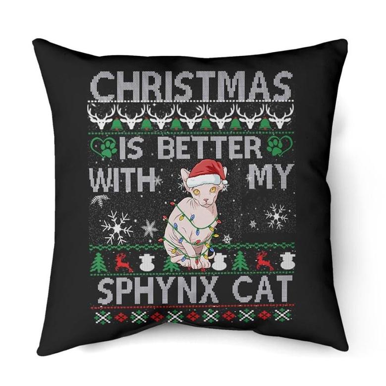 Christmas is better Sphynx Cat