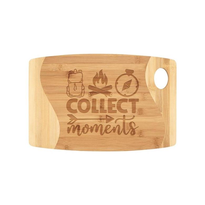 Collect Moments Bamboo Laser Etched Cutting Board, RV gifts Camper decor, RV decor, Custom Camping Cutting Board, RV Kitchen