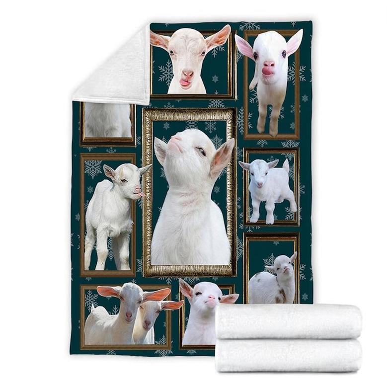 Goat Blanket, Special Blanket, Funny Gift, Christmas Memorial Blanket Gift Friends and Family Gift, Funny Blanket