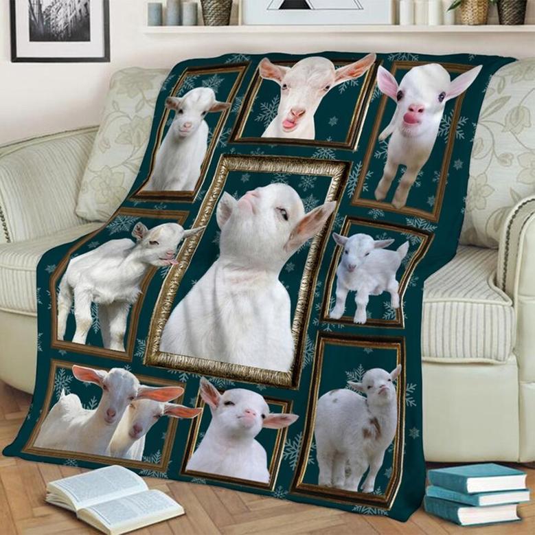Goat Blanket, Special Blanket, Funny Gift, Christmas Memorial Blanket Gift Friends and Family Gift, Funny Blanket
