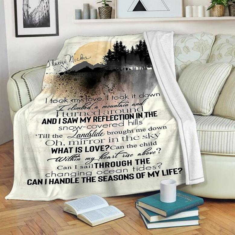 I Took My Love I Took It Down Blanket, Special Blanket, Anniversary Gift, Christmas Memorial Blanket Gift Friends and Family Gift