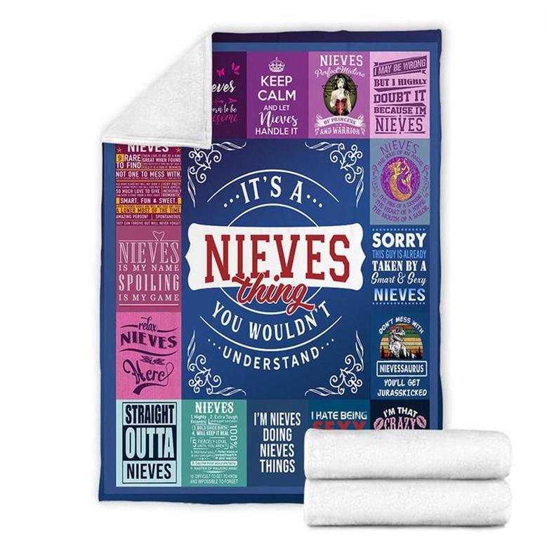 It's A Nieves Thing You Wouldn't Understand Blanket, Special Blanket, Anniversary Gift, Memorial Blanket Gift Friends and Family Gift