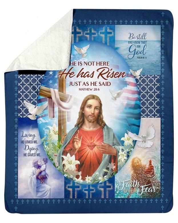 Jesus Blanket, God Blankets, gifts for Christian, Custom Fleece Sherpa Blankets,Christmas blanket Gifts, gifts for mom, blanket for family