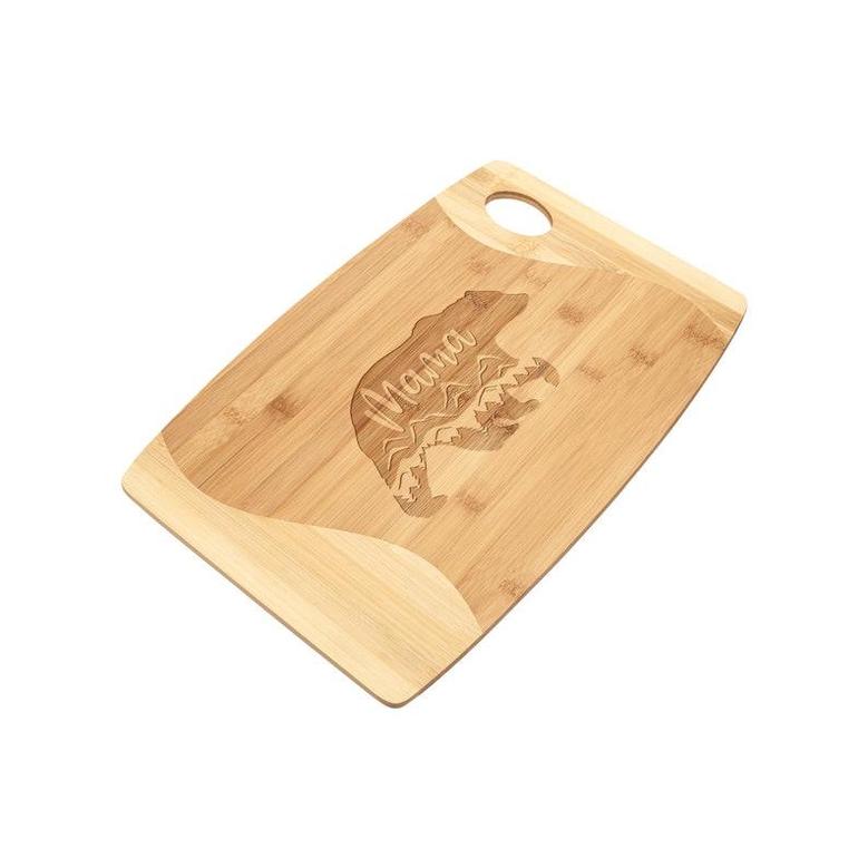 Mama Bear Laser Etched Bamboo Cutting Board, RV gifts Camper decor, RV decor, Custom Camping Cutting Board, RV Kitchen, Nature Lovers Gift