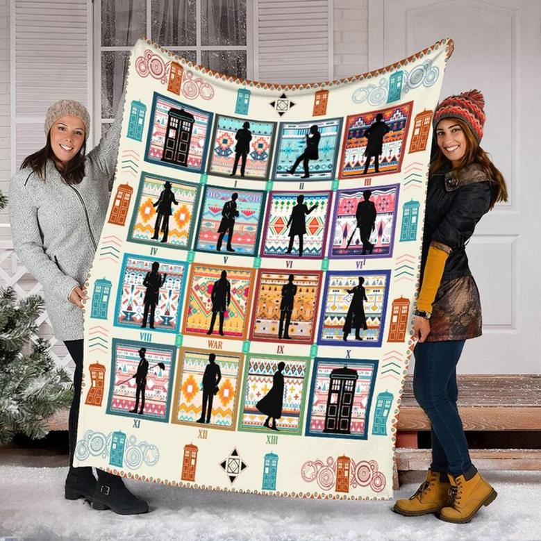 Men Call Box Blanket, Bird Blanket, Family Throw Blanket, Christmas Blanket, Blanket For Gifts