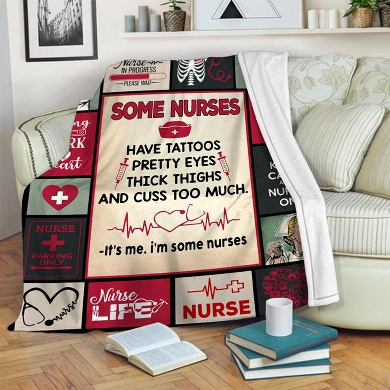 Nurse Blanket, Mother's Day Gifts, Christmas Gift For Mom Nurse , Anniversary Gift, Nurse Blanket