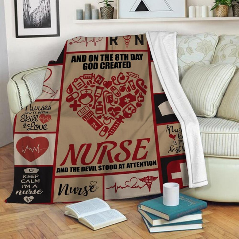 Nurse Life Is The Best Life Blanket , Women's Day Gifts, Christmas Gift For Mom Nurse , Anniversary Gift, Nurse Blanket