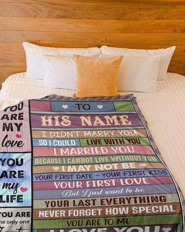Perfect gift for husband, Blanket for husband, You are my love blanket, Personalized Fleece Sherpa Blankets, anniversary gift, birthday gift