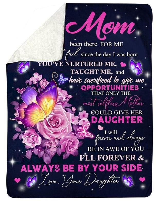 Perfect gift for my mom, mom blanket, Fleece Sherpa Blankets, Christmas blanket Gifts, mom's birthday gifts,grandma blanket,mom and daughter