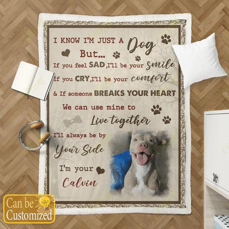 Personalized Beautiful Custom Blanket For Pet Lovers| Fleece Sherpa Woven Blankets| Gifts For Dog Lovers| Gifts For Pet Lovers