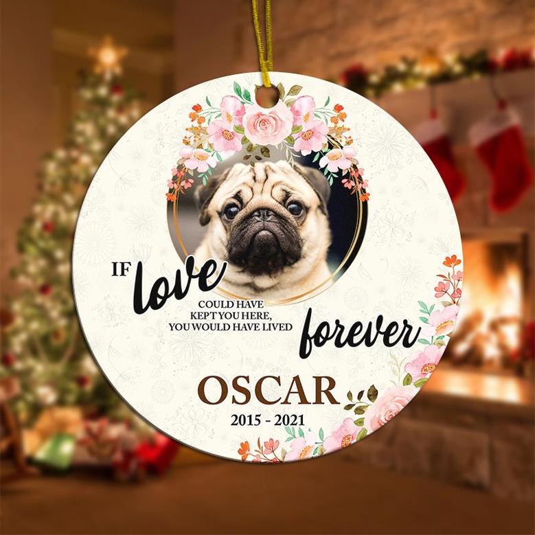 Personalized Keep You Forever And Always Ornament | Pet Memorial Gift | Christmas | Custom Photo Ornament