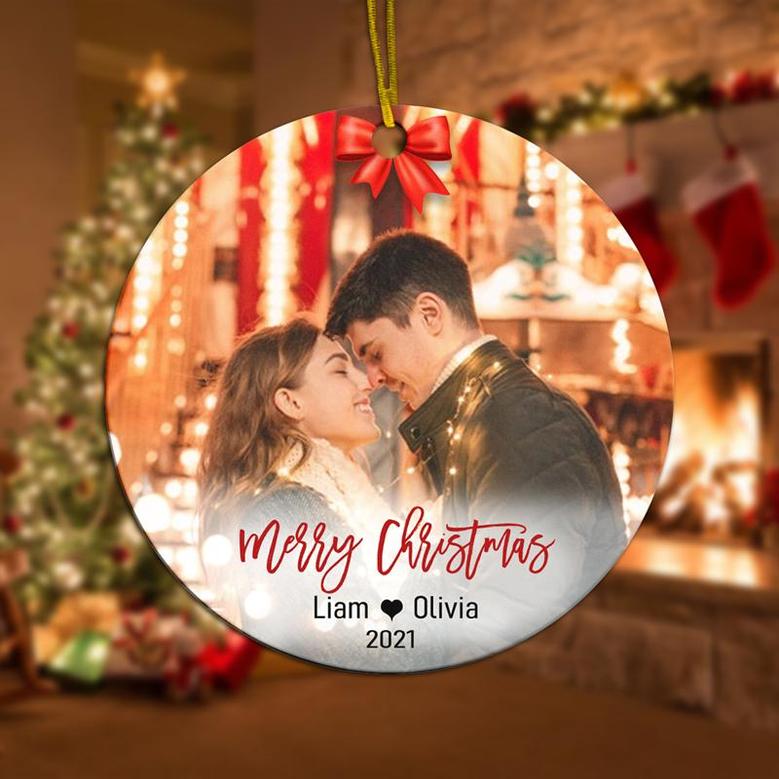 Personalized The Only Gift I Want Ornament | Couple Christmas Gift | Custom Photo Ornament