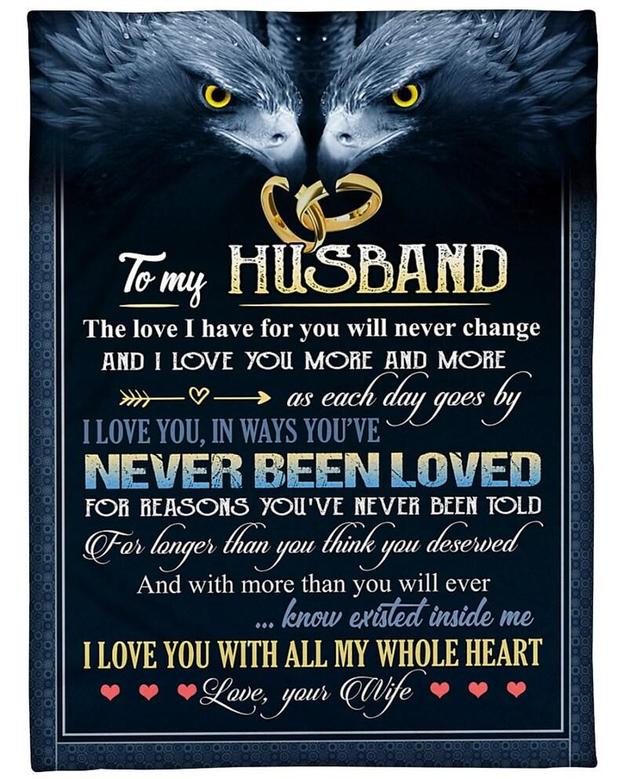 Personalized To My Husband I Love You More And More| Fleece Sherpa Woven Blankets| Gifts For Husband