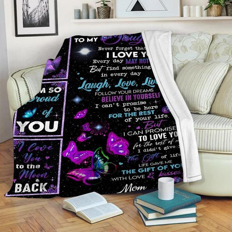 To My Daughter Blanket, Birthday Gift, Gift For Birthday Girl, Anniversary Gift, Daughter Blanket, Gift for Daughter