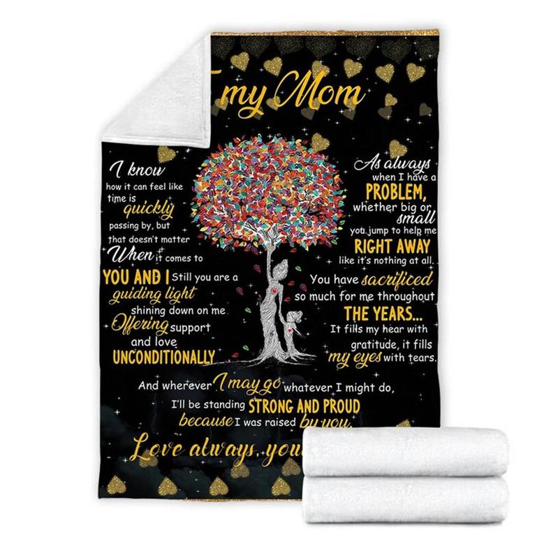 To My Mom Tree Mom Blanket, Mother's Day Gifts, Christmas Gift For Mother, Anniversary Gift, Mom Blanket