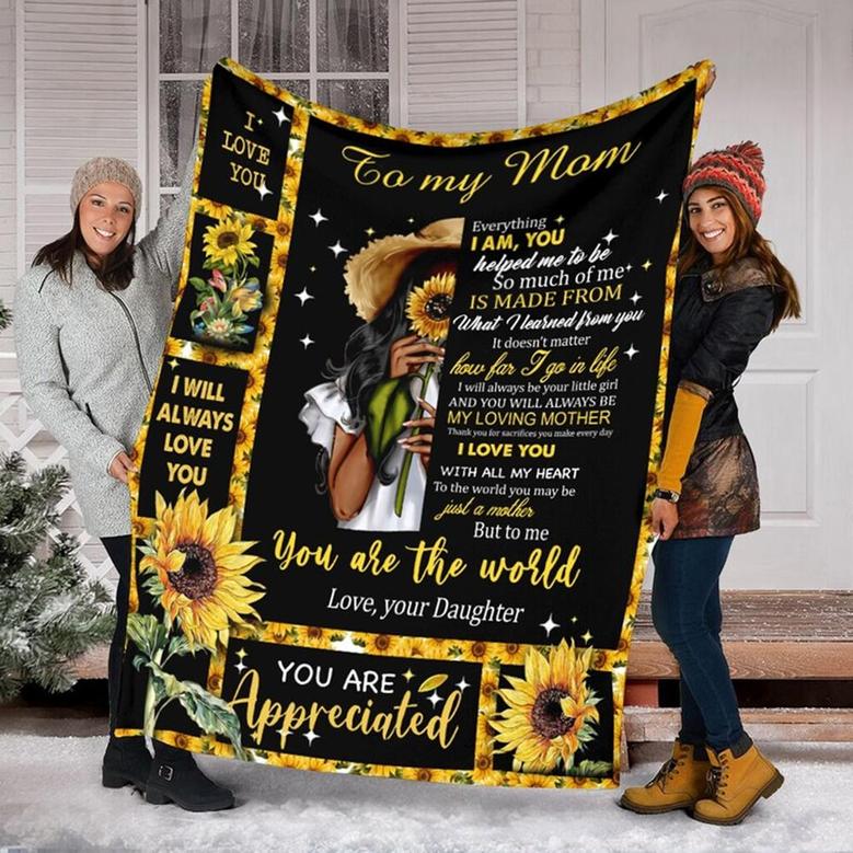 To My Mom You Are Appreciated Blanket, Mother's Day Gifts, Christmas Gift For Mother, Anniversary Gift, Mom Blanket