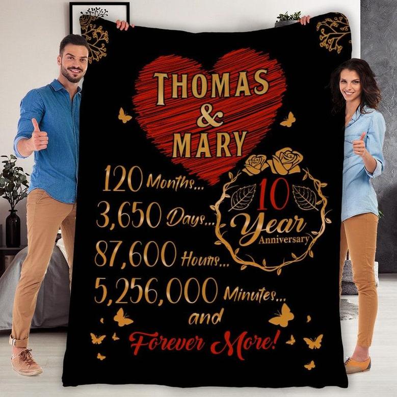 To My Wife Anniversary Blanket, Customized Blanket For Wife, Fleece Blanket, Blanket For Wife, Gift For Anniversary Birthday Valentine's Day
