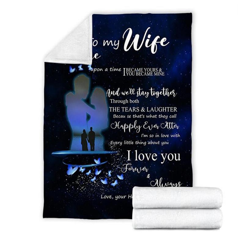 To My Wife Love From Husband Blanket, Mother's Day Gifts, Christmas Gift For Wife, Anniversary Gift, Wife Blanket