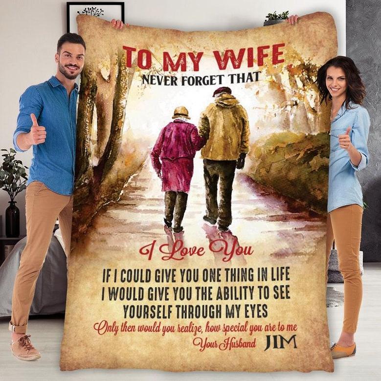 To My Wife You Are Special To Me Custom Blanket, Gift for Valentines Day, Christmas, Birthday, Fleece Blanket, Couple Gift, Gift For Wife,
