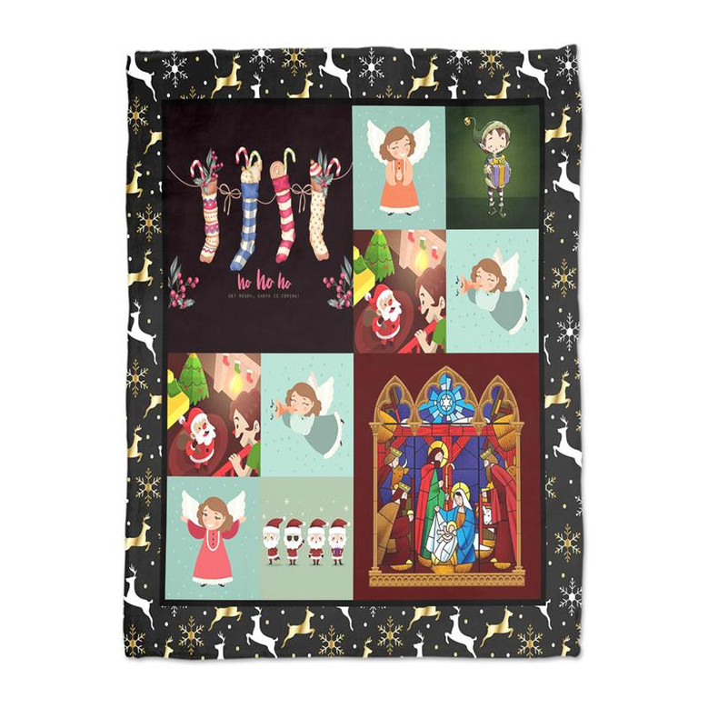 We Wish You A Merry Christmas Happy Holiday Blanket