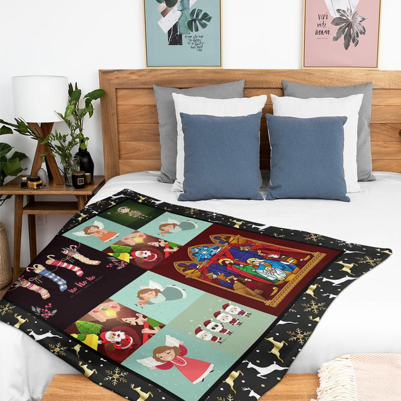 We Wish You A Merry Christmas Happy Holiday Blanket