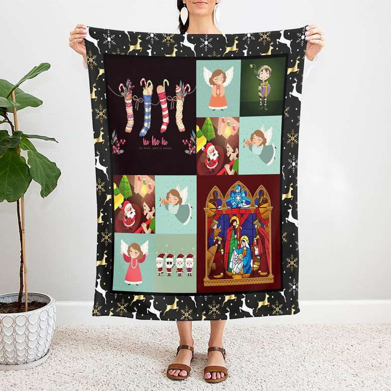 We Wish You A Merry Christmas Happy Holiday Blanket