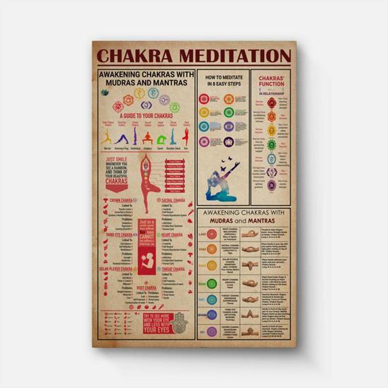 Chakra Meditation Canvas