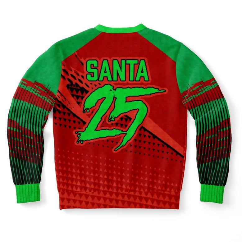 Braaap 25 Motorcross Santa Ugly Christmas Sweater