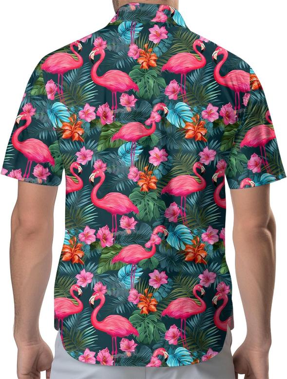 Tropical Men's Button Shirt, Tropical Hawaiian Shirt for Unisex, Summer Birthday Gift for Men