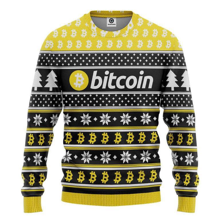 3D Bitcoin Christmas Custom Cosplay Ugly Sweater