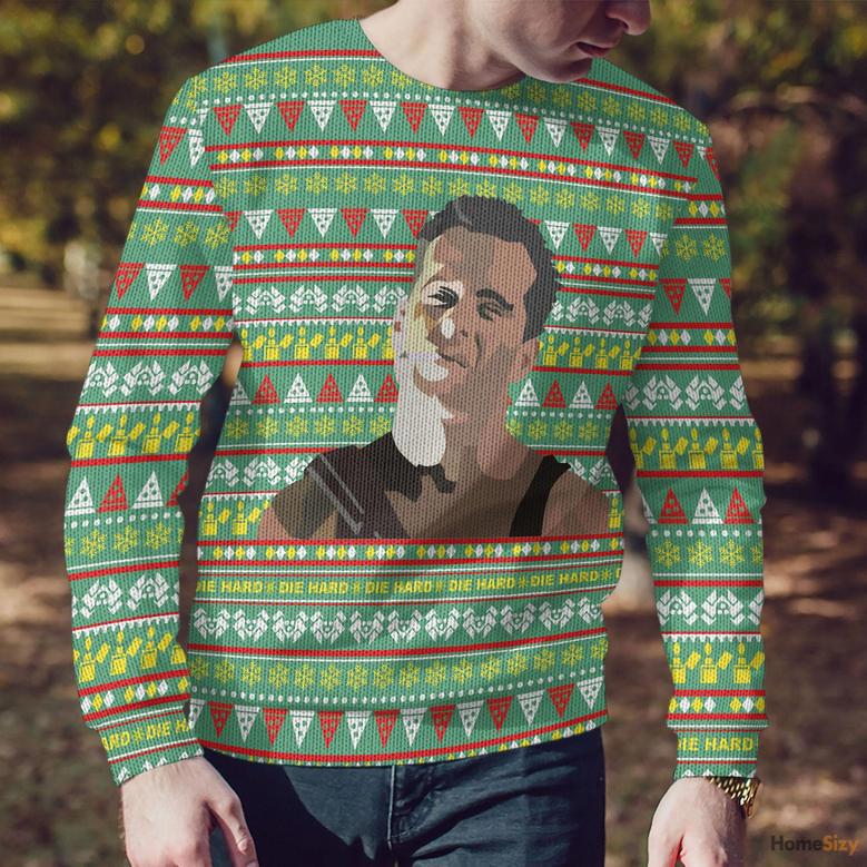 3D Die Hard Ugly Sweater - Best Gift For Christmas Xmas