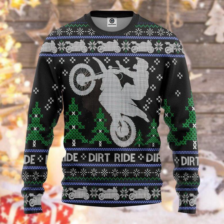 3D Dirt Ride Braaap Ugly Sweater Best Gift For Xmas Christmas