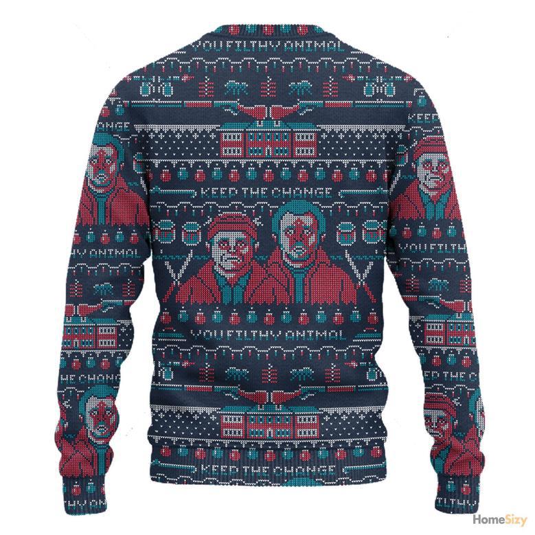 3D Home Alone Ugly Sweater - Best Gift For Christmas