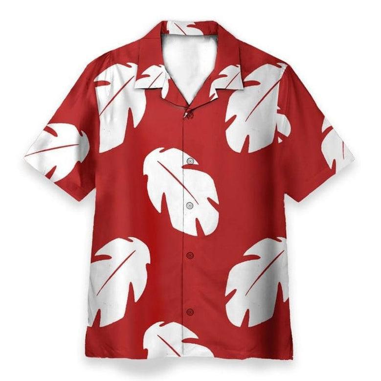 3D Lilo Hawaiian Floral Leaves Cosplay Haloween Hawaiian Shirt - Perfect Gift For Friends, Family