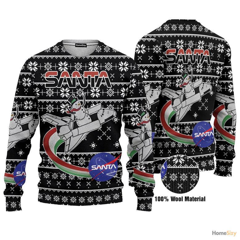 3D Nasa Santa Xmas Ugly Sweater - Best Gift For Christmas