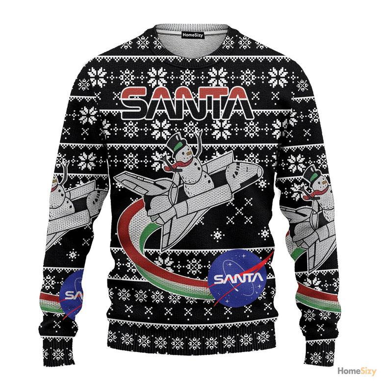 3D Nasa Santa Xmas Ugly Sweater - Best Gift For Christmas