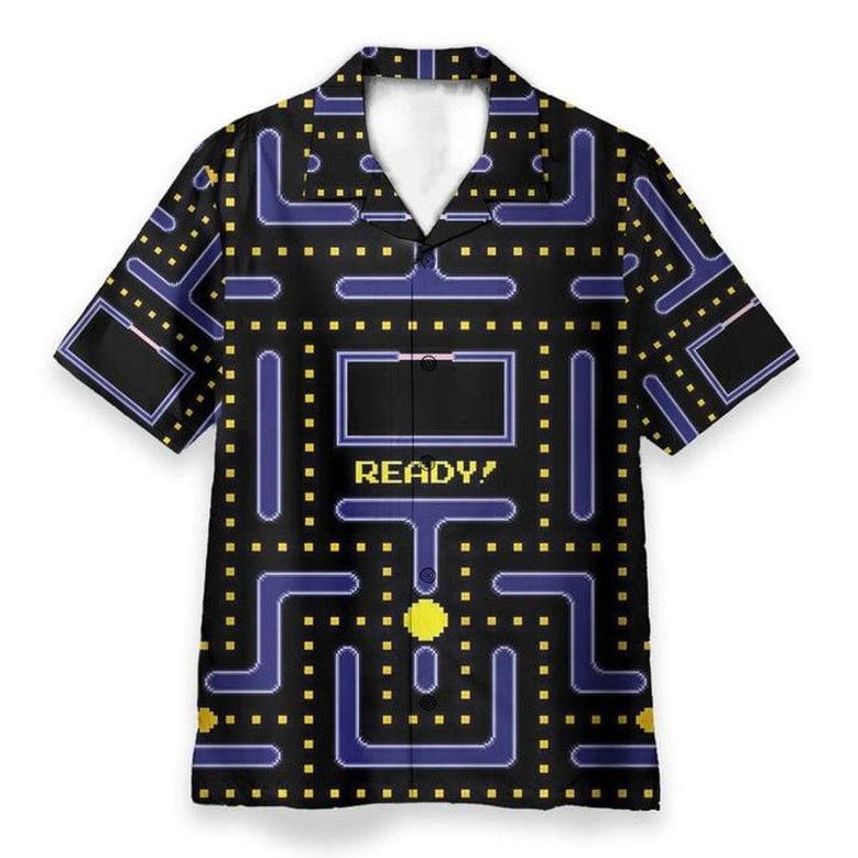 3D Pacman Gameplay Hawaiian Shirt - Perfect Gift For Friends, Family