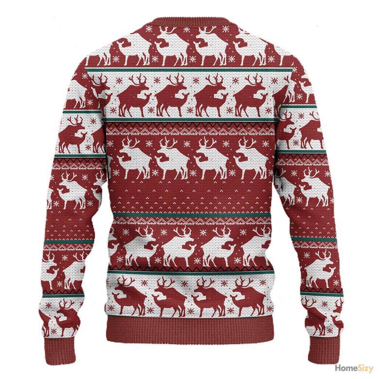 3D Red Reindeer Christmas Ugly Sweater - Best Gift For Christmas