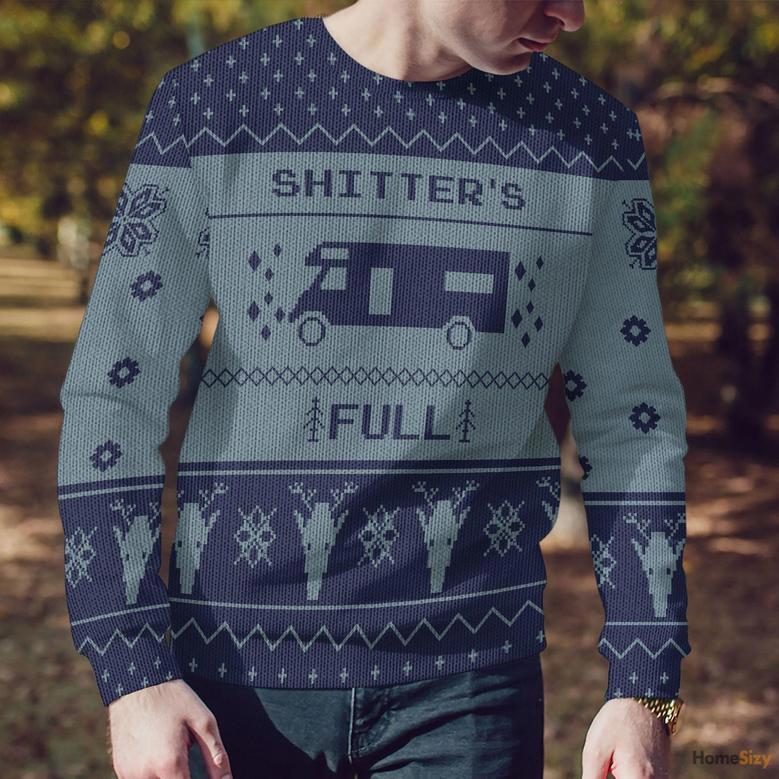 3D Shitters Full Xmas Ugly Sweater - Best Gift For Christmas