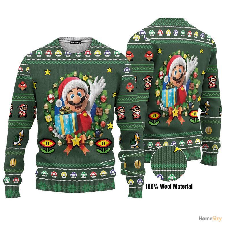 3D Ugly Santa Mario Christmas Custom Cosplay Ugly Sweater